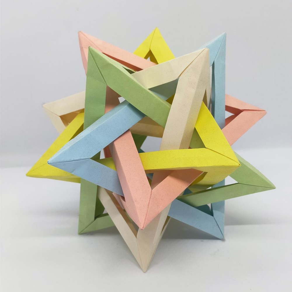 Five Intersecting Tetrahedra